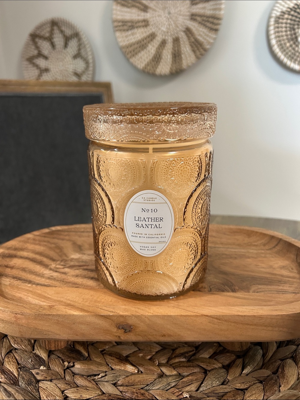 Leoben Co Leather Santal Candle